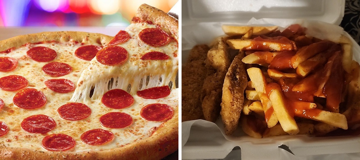 TJ's Pizza Menu